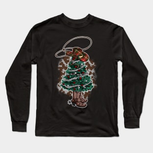 cowboy christmas Long Sleeve T-Shirt